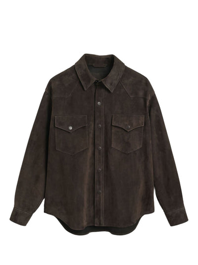 Rodeo Suede Double-Pocket Shirt