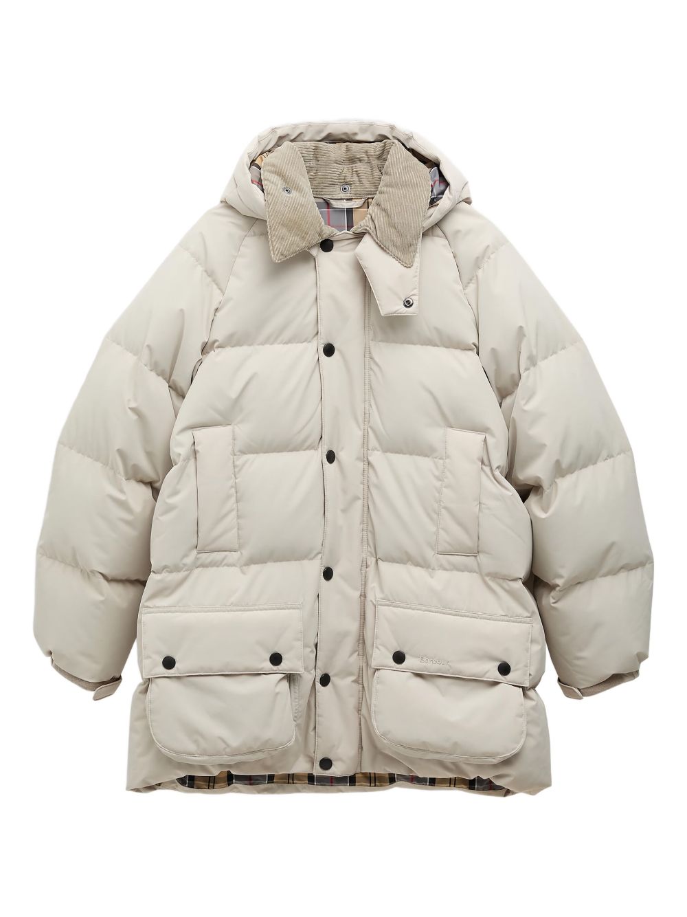 Beaufort quilted corduroy-collar jacket