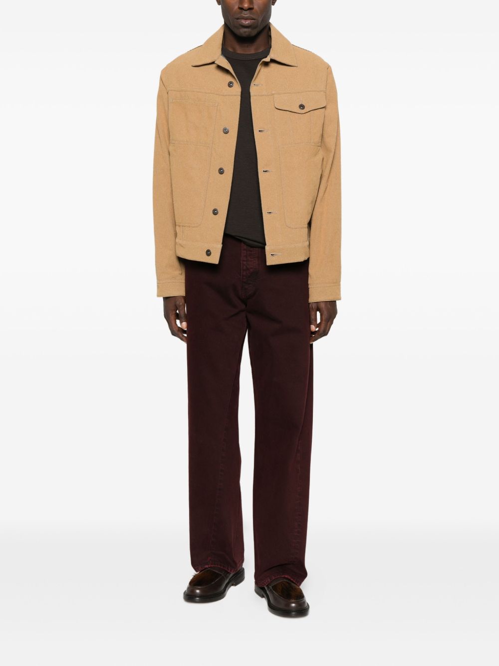 panelled shirt jacket