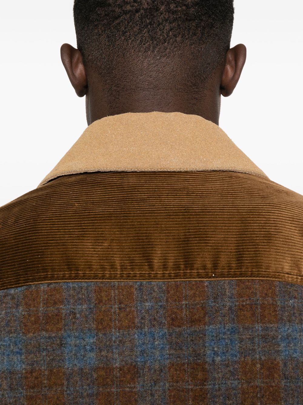 panelled shirt jacket