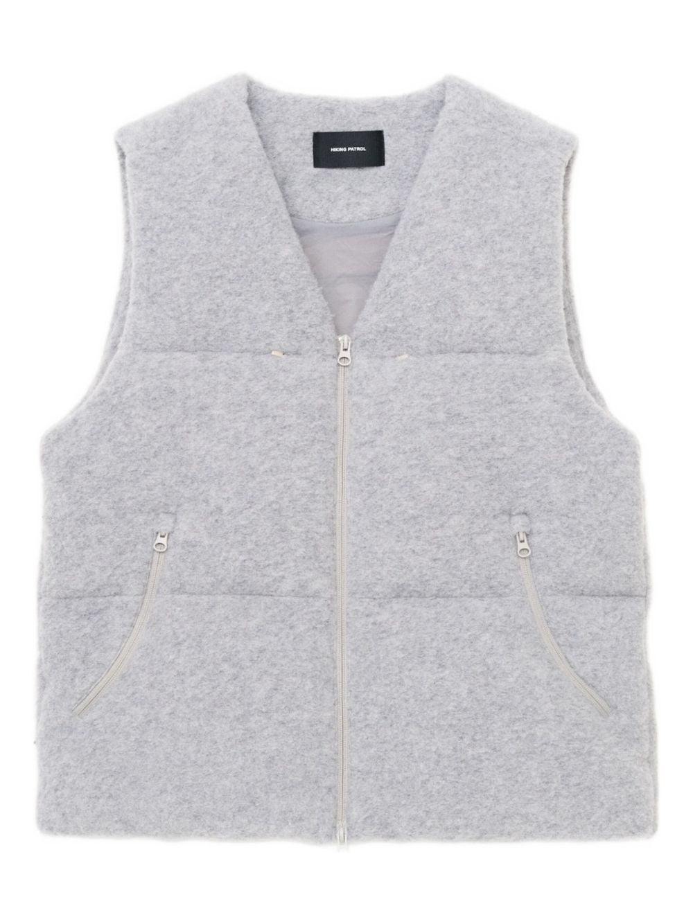 quilted zip-front gilet