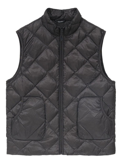 Quilted Diamond-Pattern Gilet