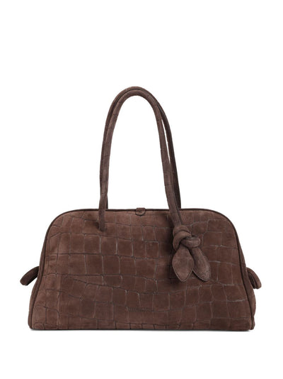 A Turismo Crocodile-Embossed Knot-Detail Tote Bag