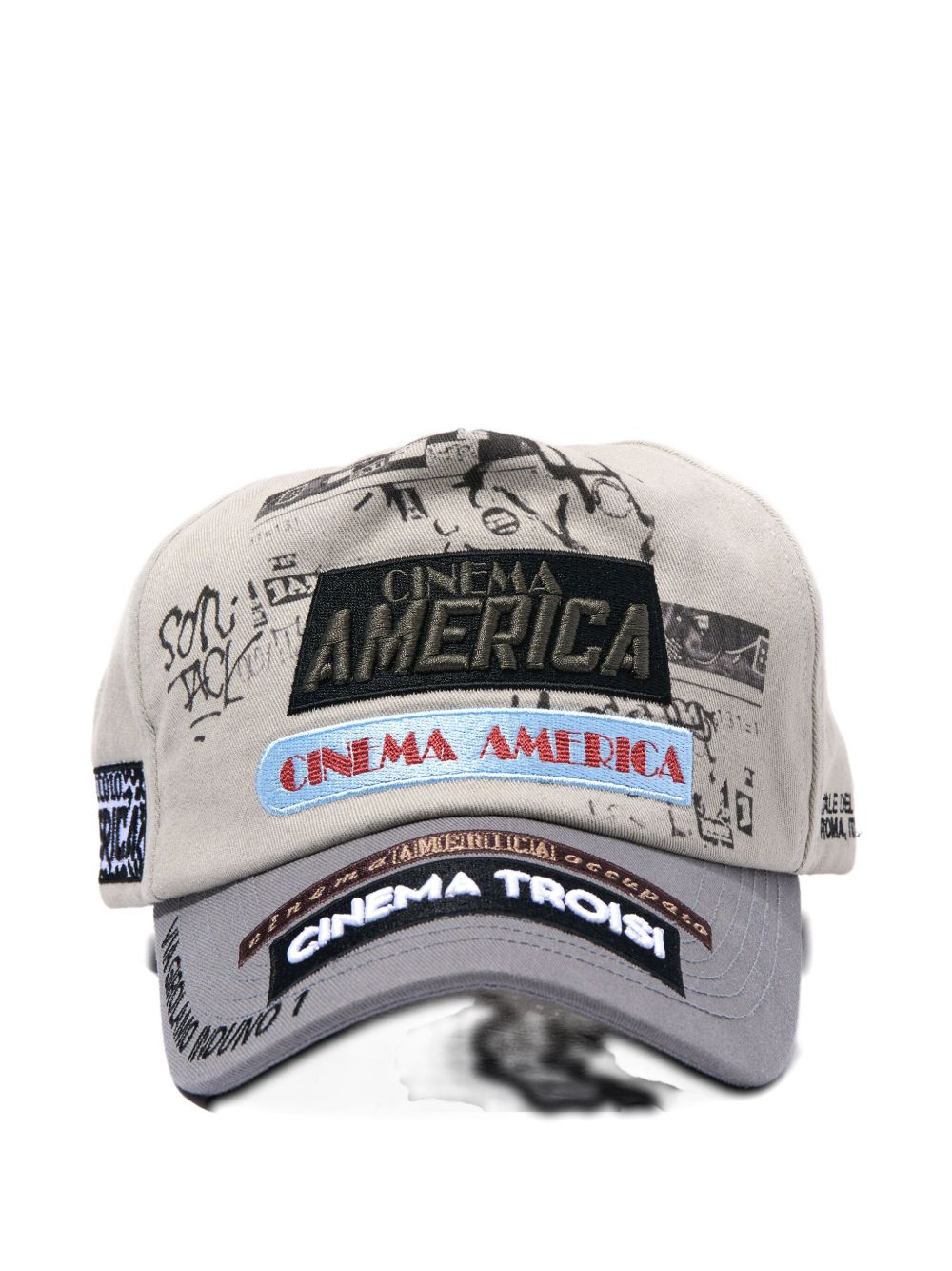 curved-peak baseball cap