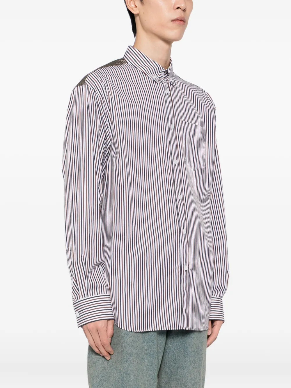 Striped Button-Down Shirt
