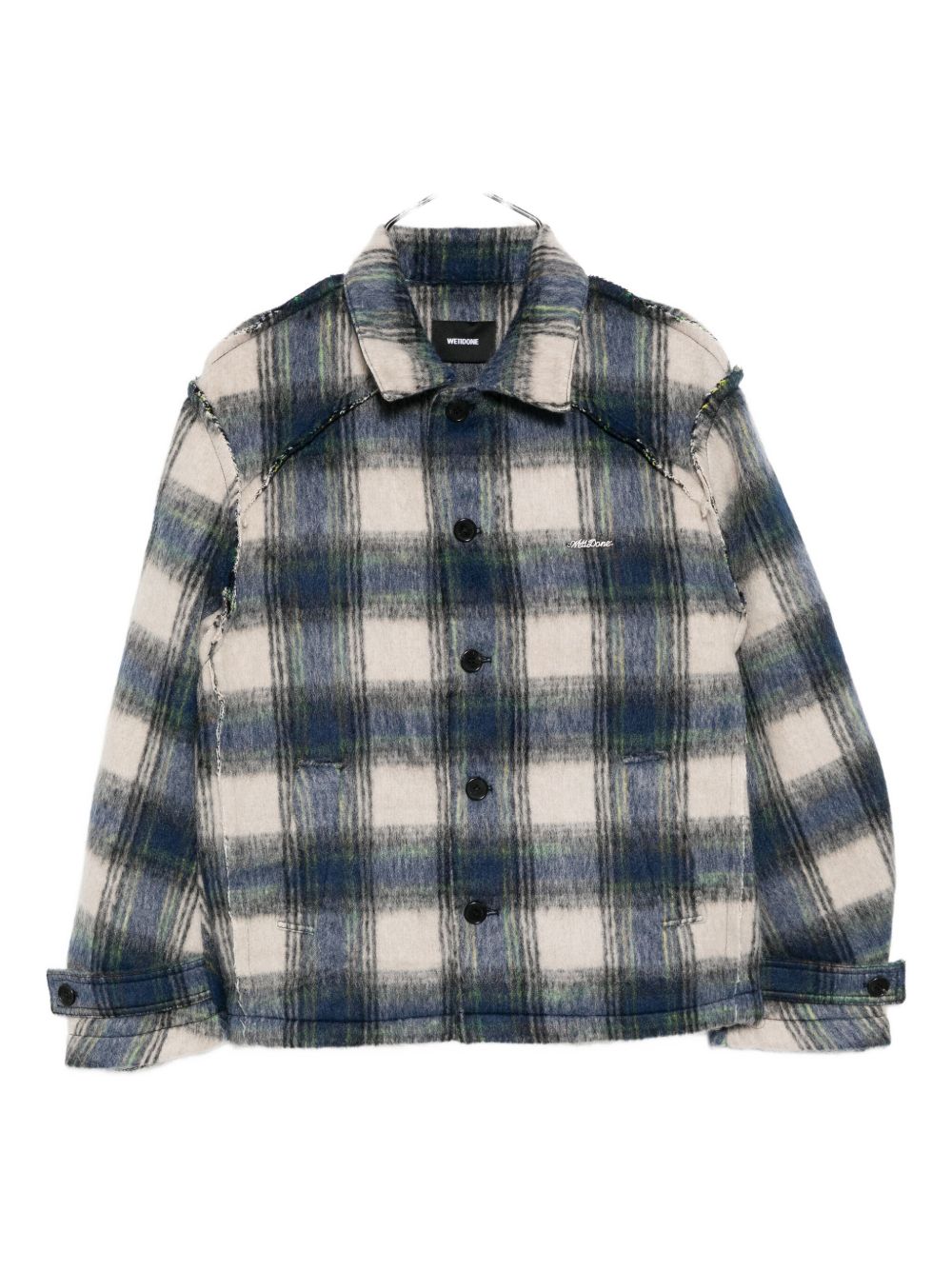 inside out plaided jacket