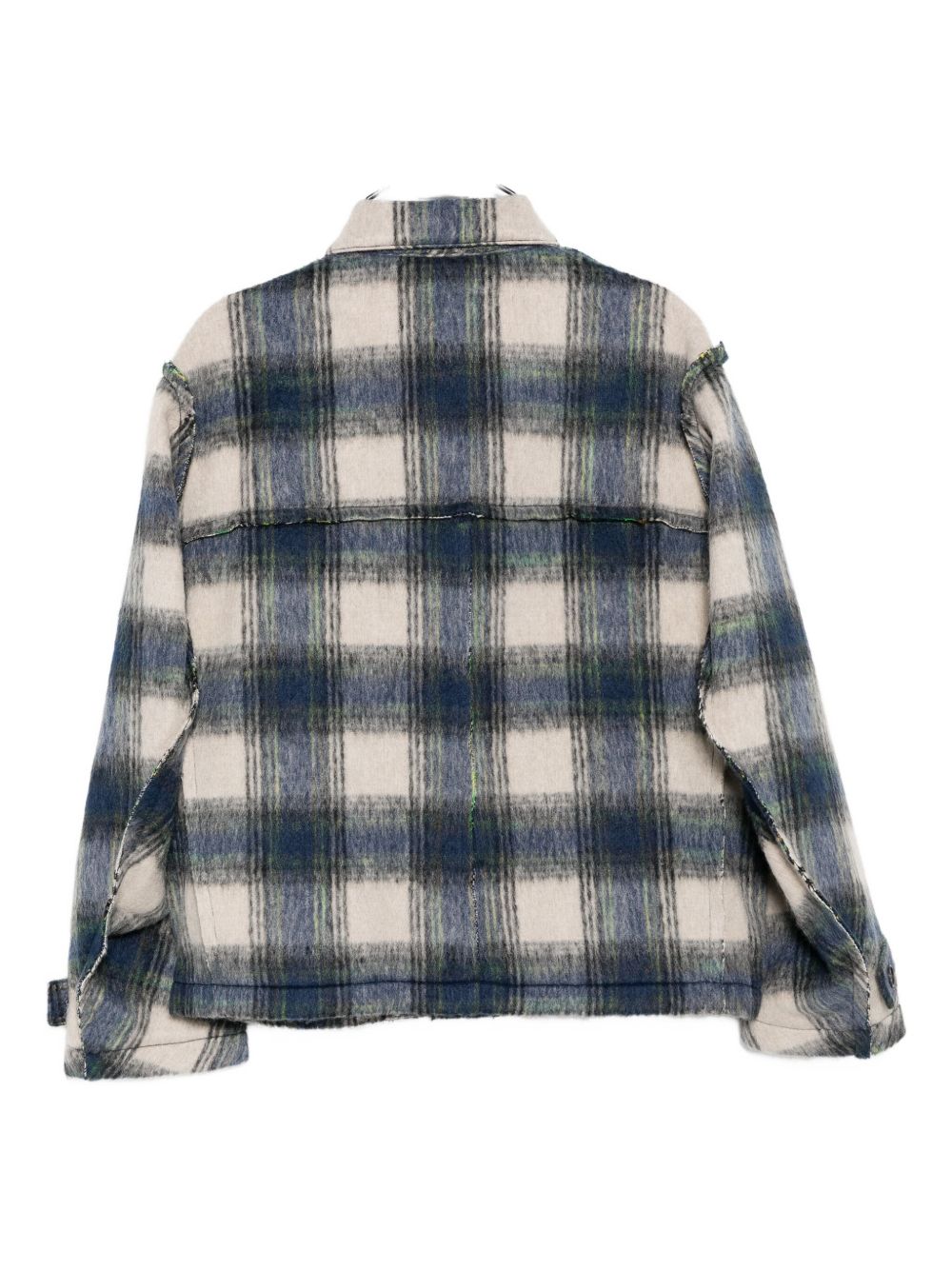 inside out plaided jacket