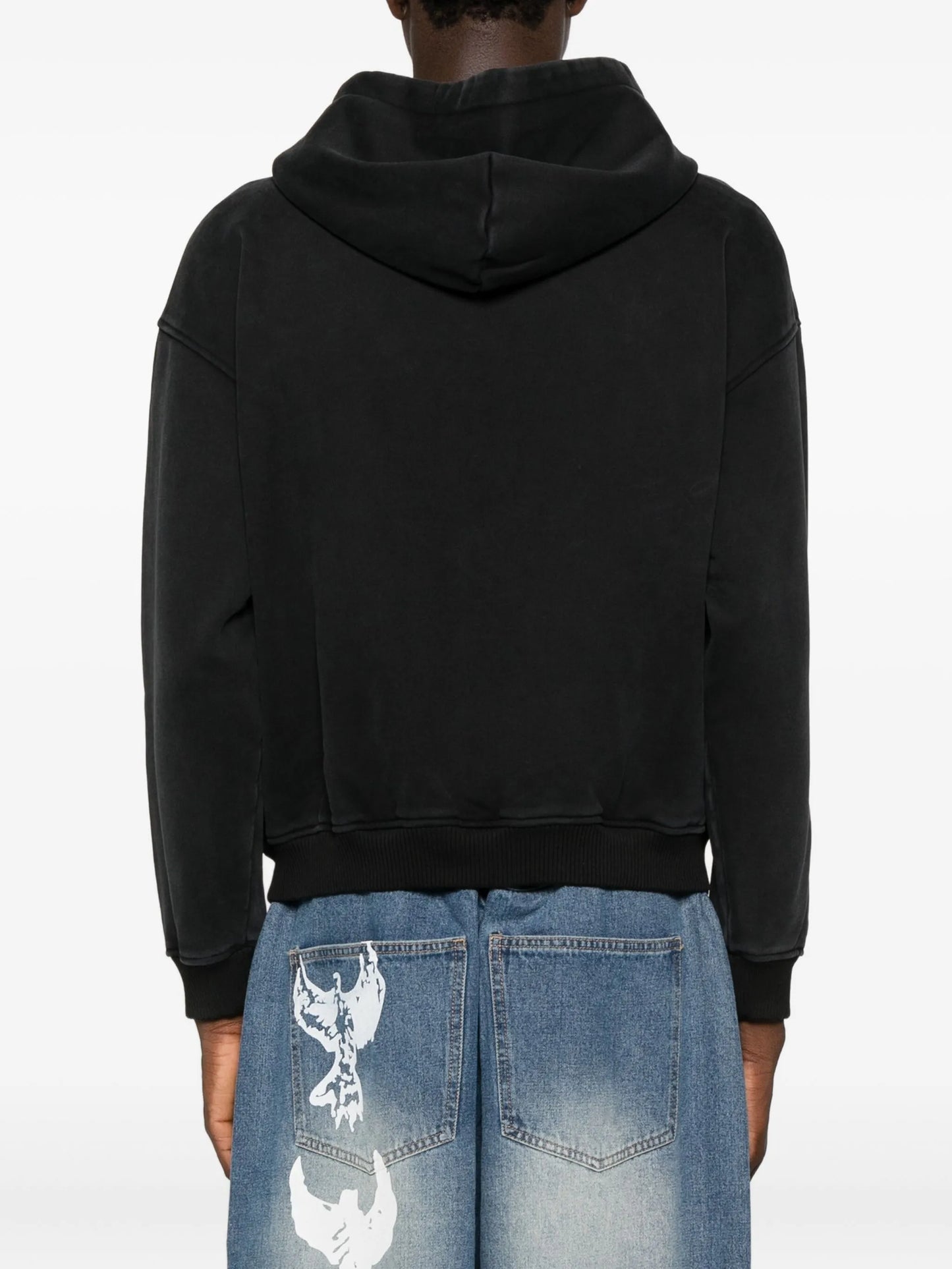 Appliqué Detail Zip-up Hoodie