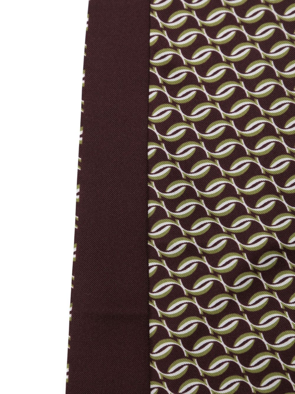 patterned foulard scarf