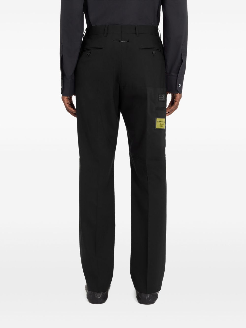 button-fastening trousers