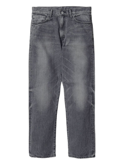 Washed-Effect Five-Pocket Jeans