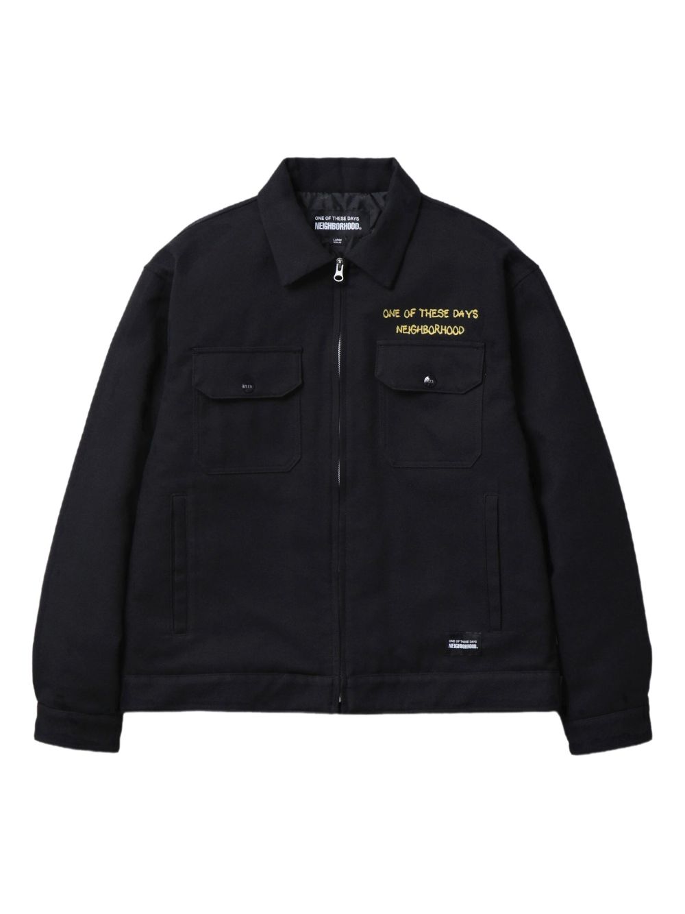 logo-detail zip-up jacket