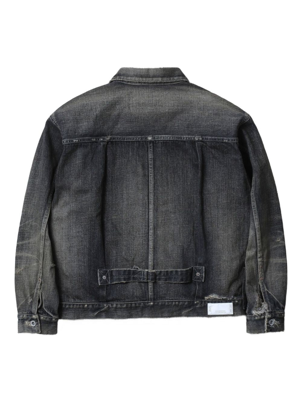 buttoned denim jacket