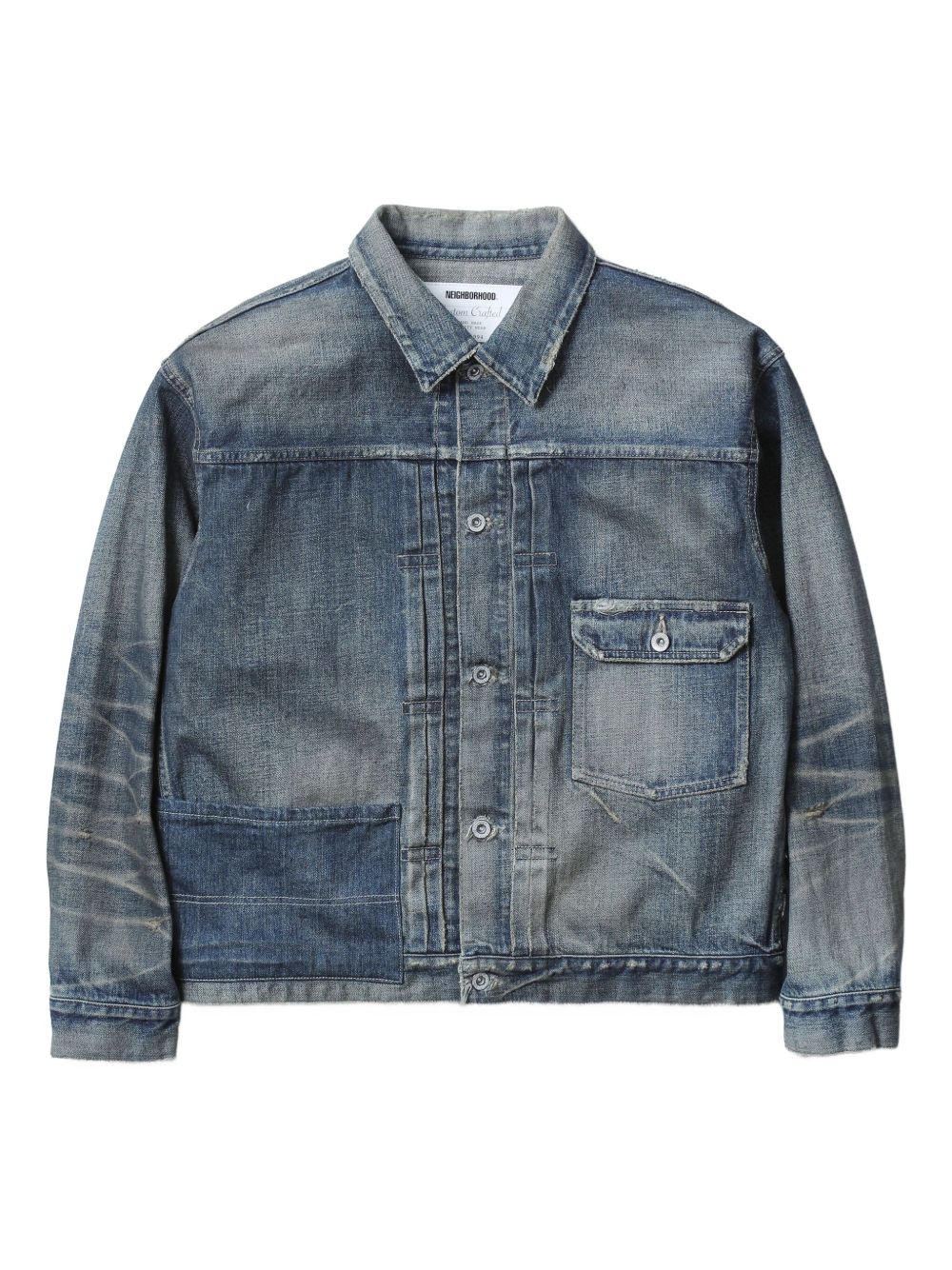 patchwork denim jacket