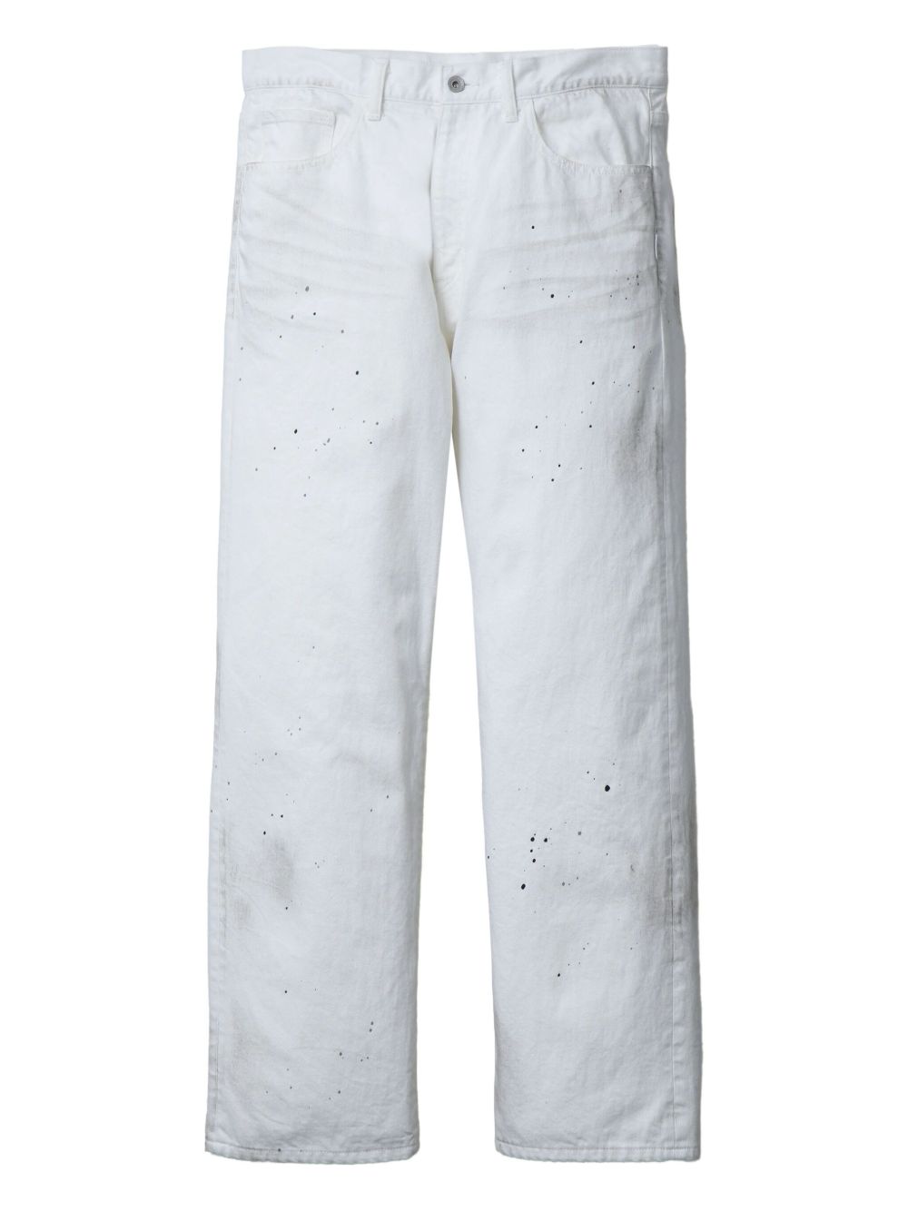 splatter-effect pants