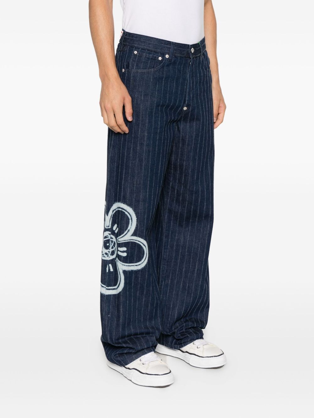 x Futura 2000 striped jeans