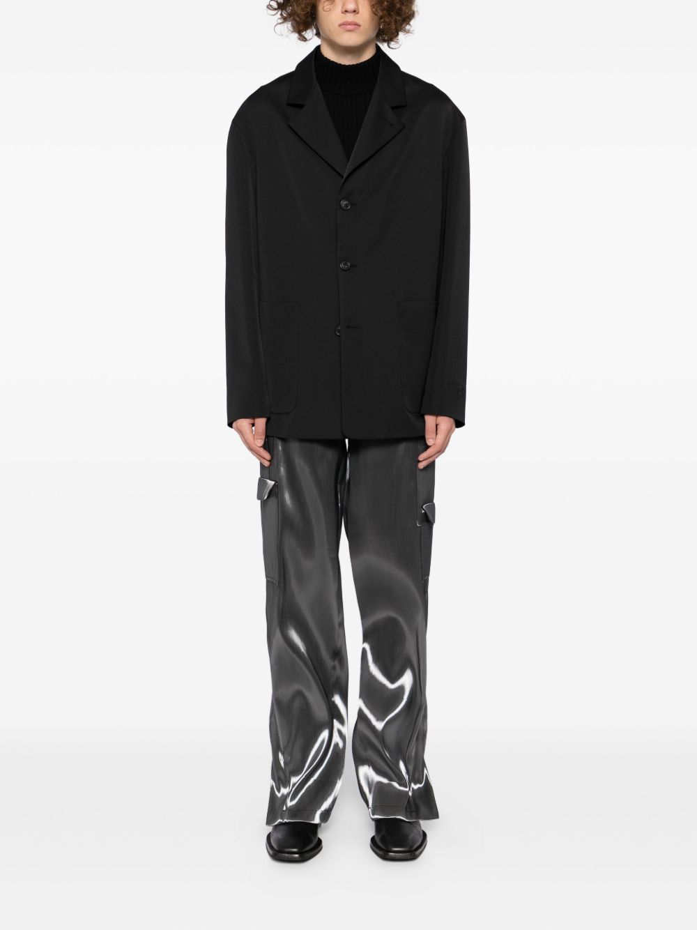 single-breasted blazer