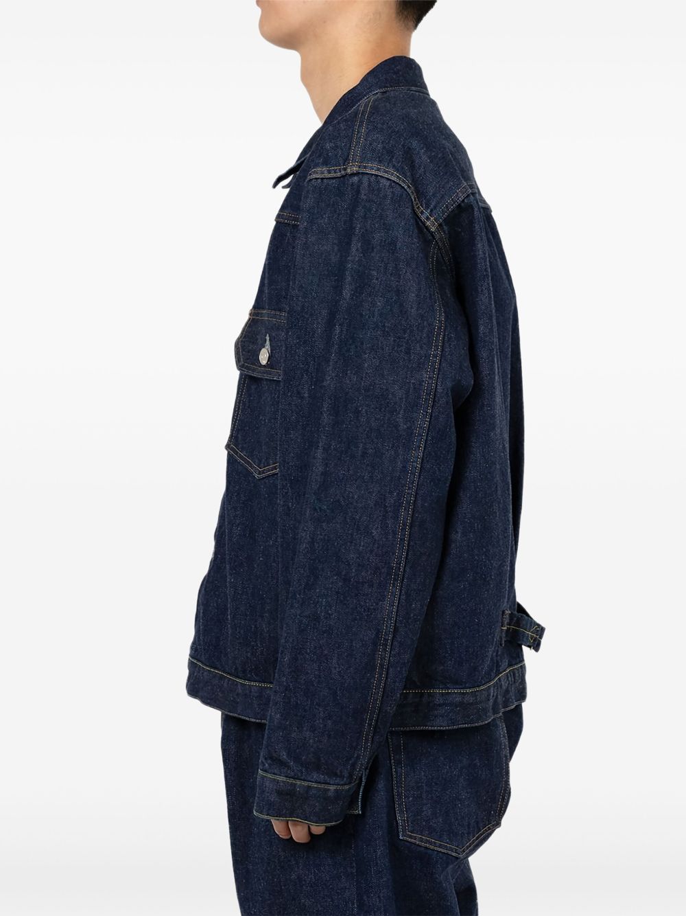 button pocket denim jacket