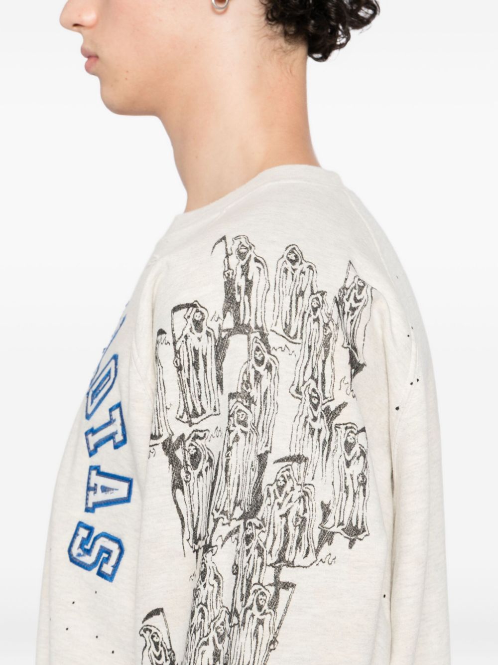 logo-embroidered sweatshirt