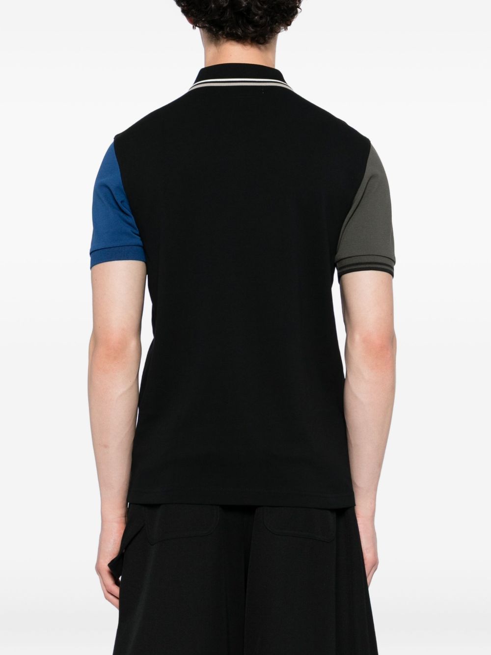 x Fred Perry colour-block short-sleeve polo shirt