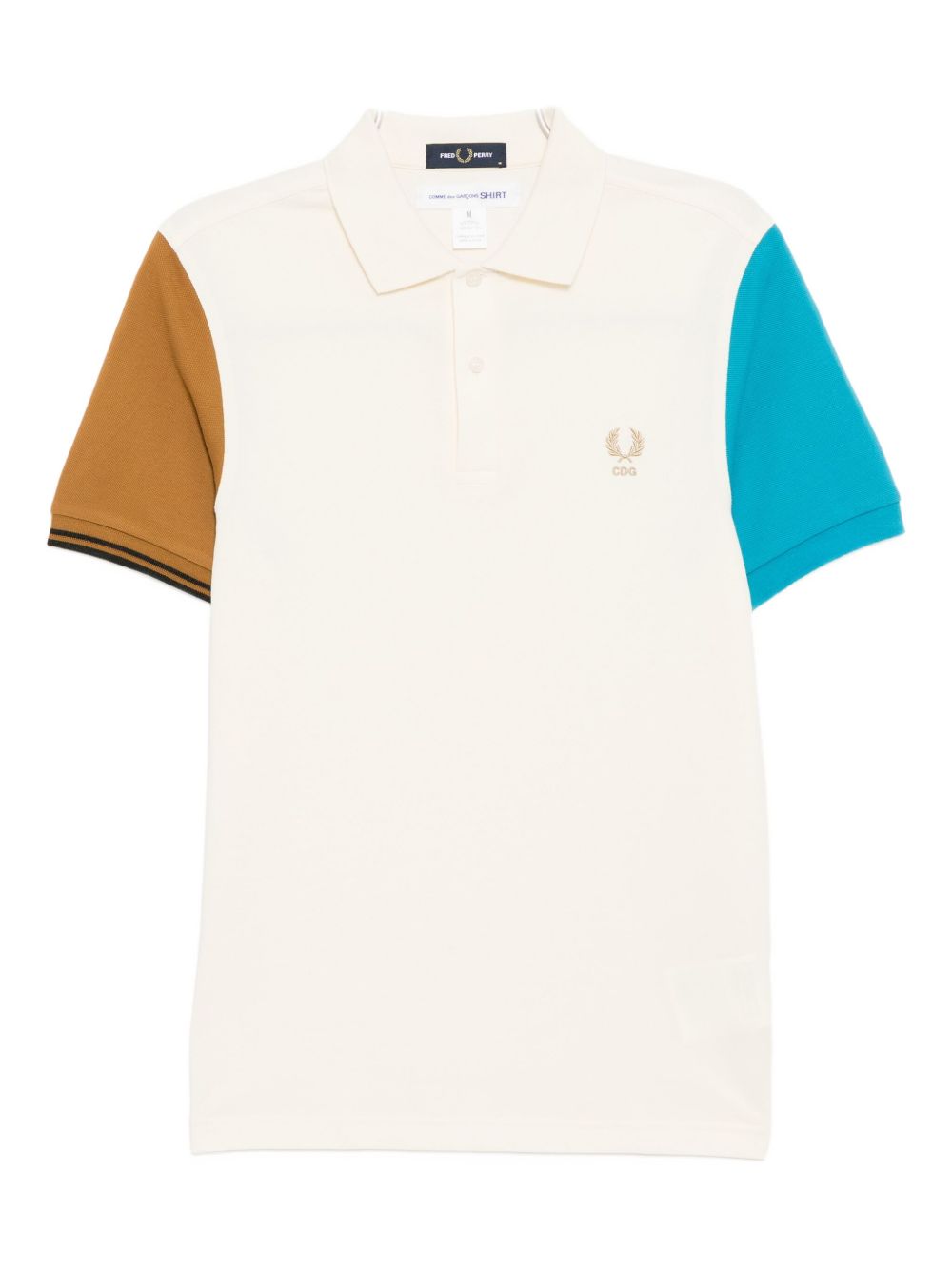 x Fred Perry colour-block short-sleeve polo shirt