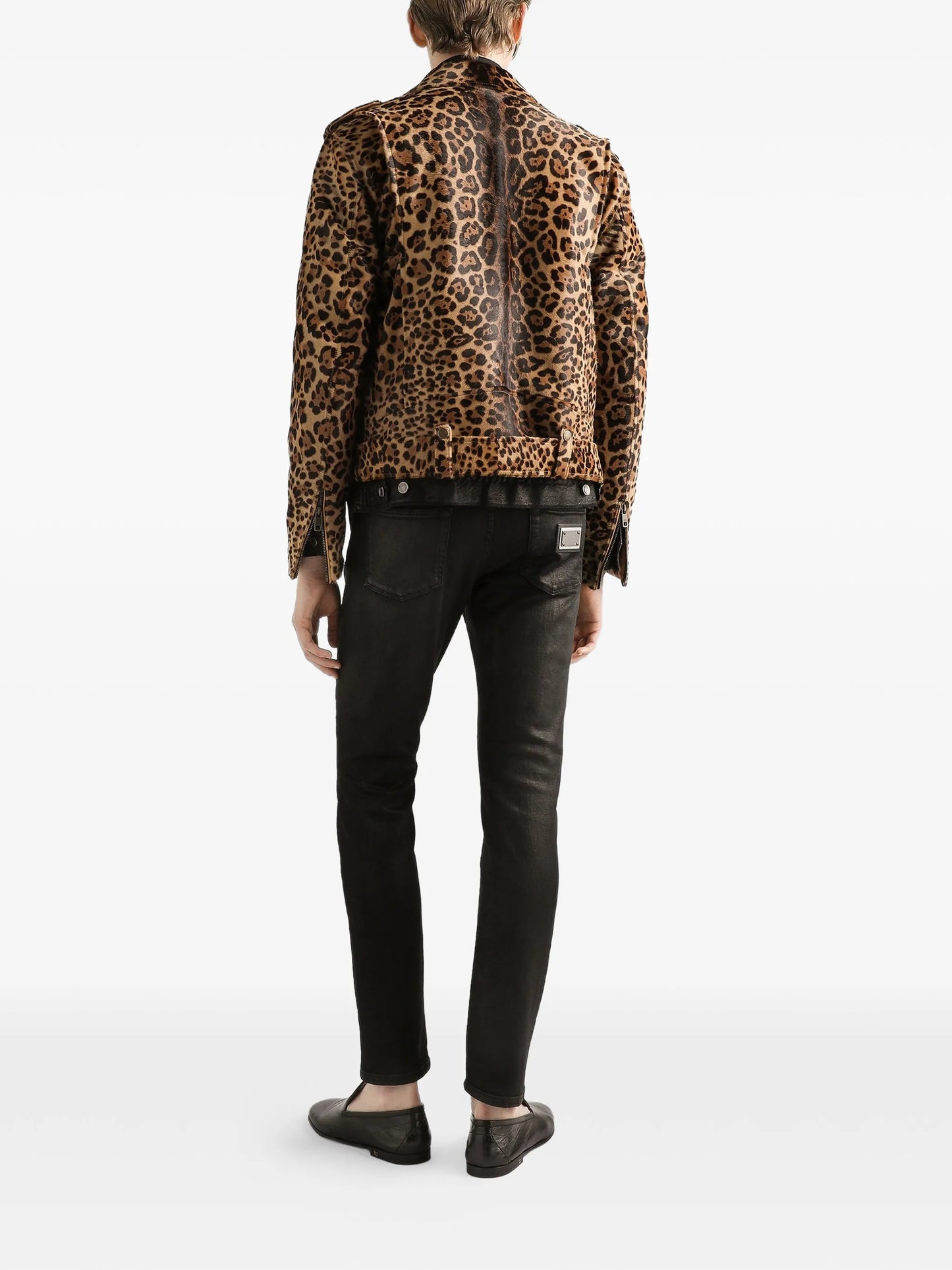 Leopard-Print Zipped Jacket