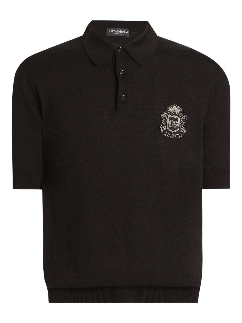 logo-appliqué polo shirt