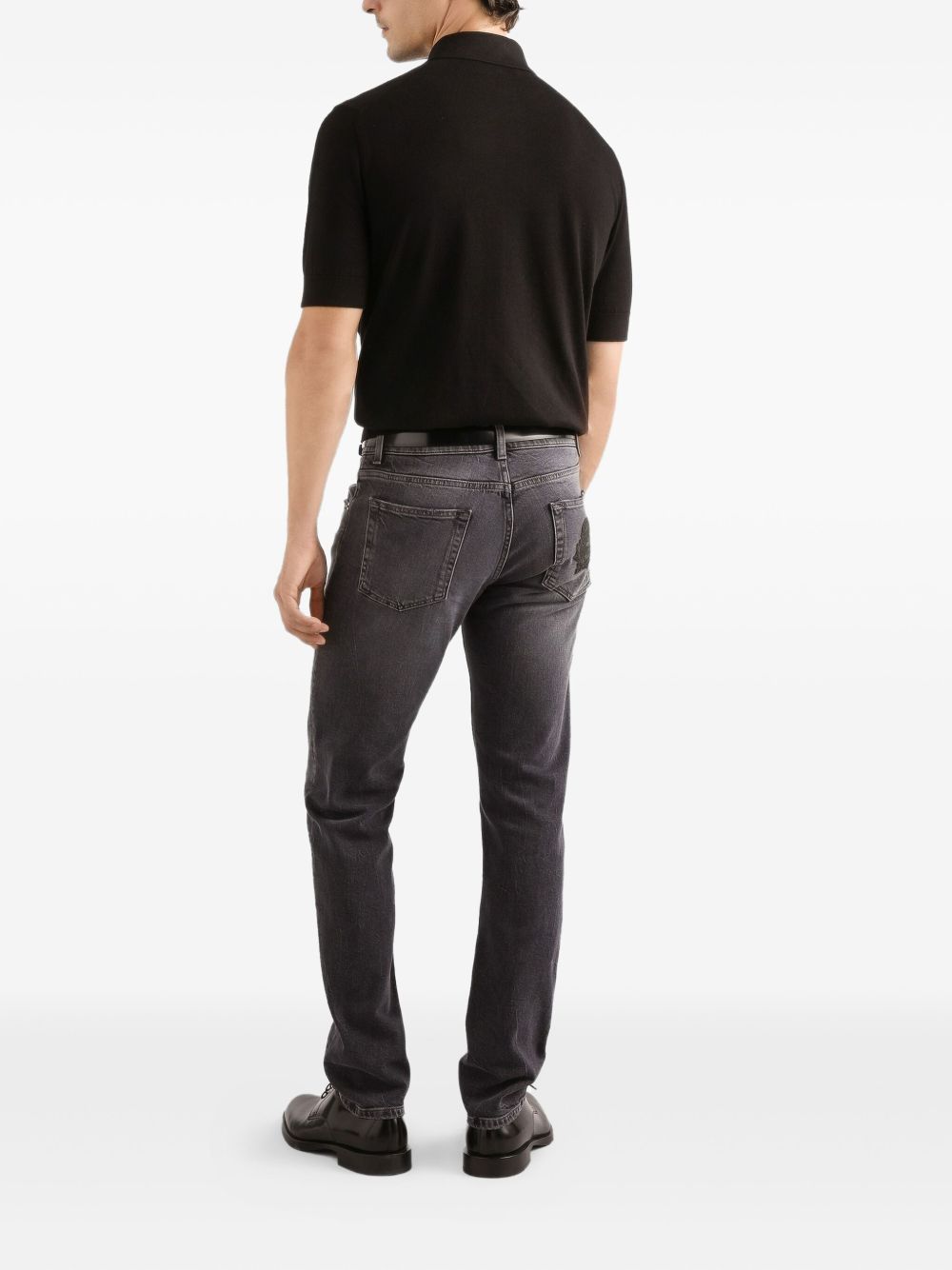 logo-appliqué polo shirt