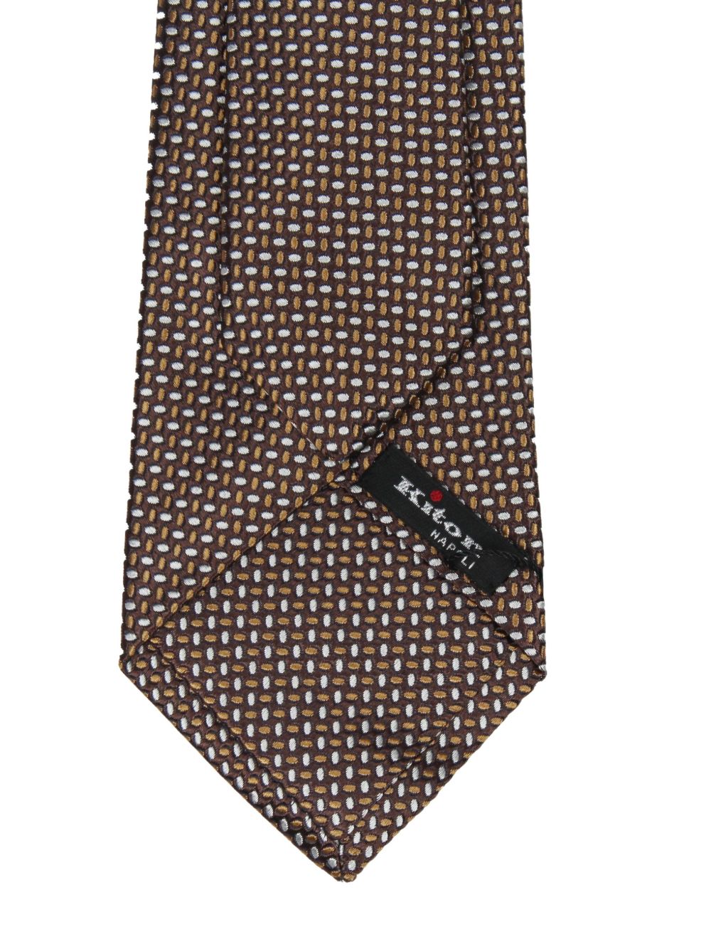 patterned silk tie