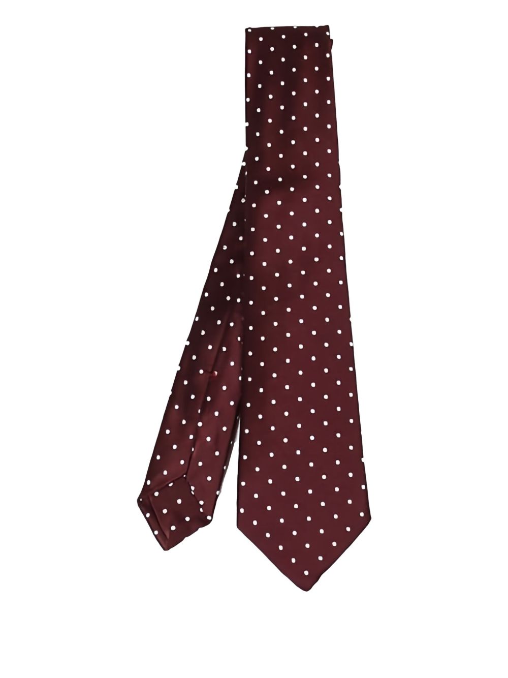 polka-dot silk tie