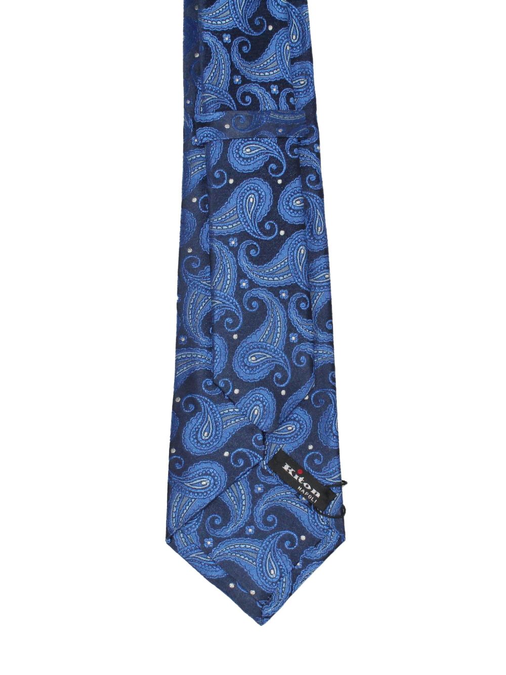 paisley-pattern silk tie