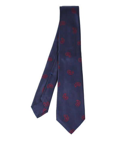 Paisley-Pattern Silk Tie