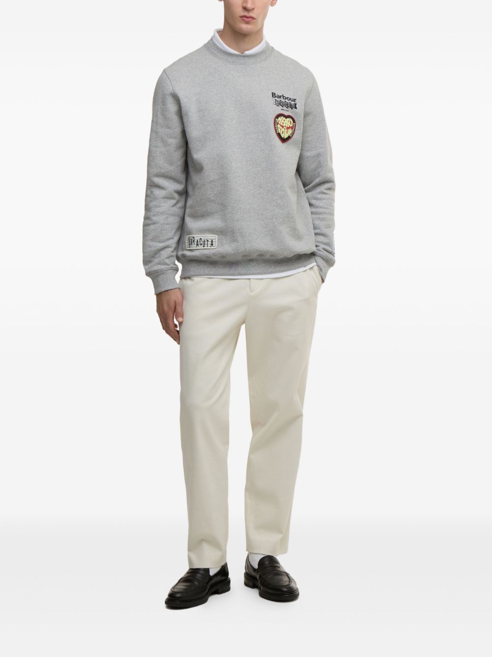 appliqué crew-neck sweatshirt