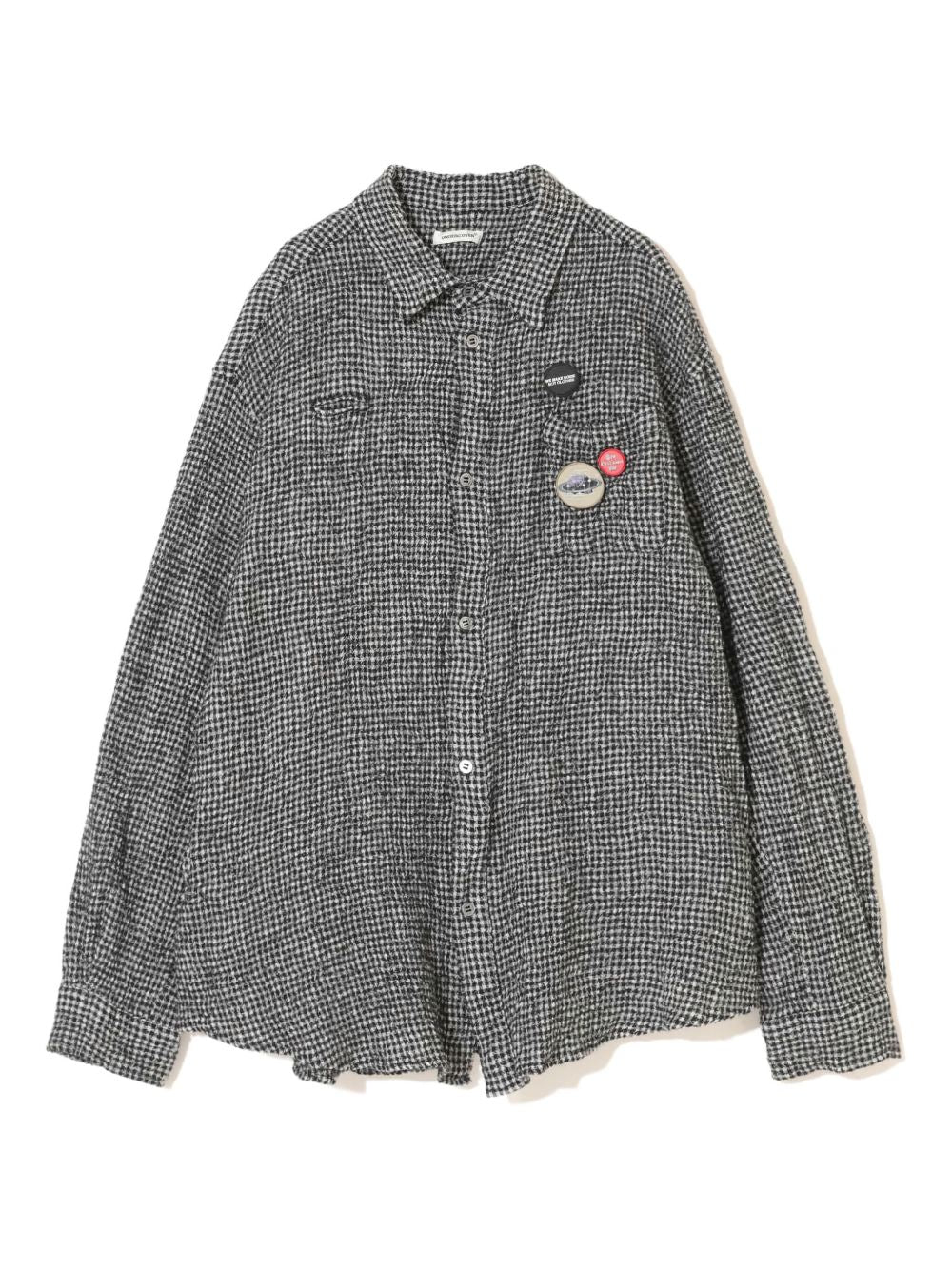 checked wool shirt