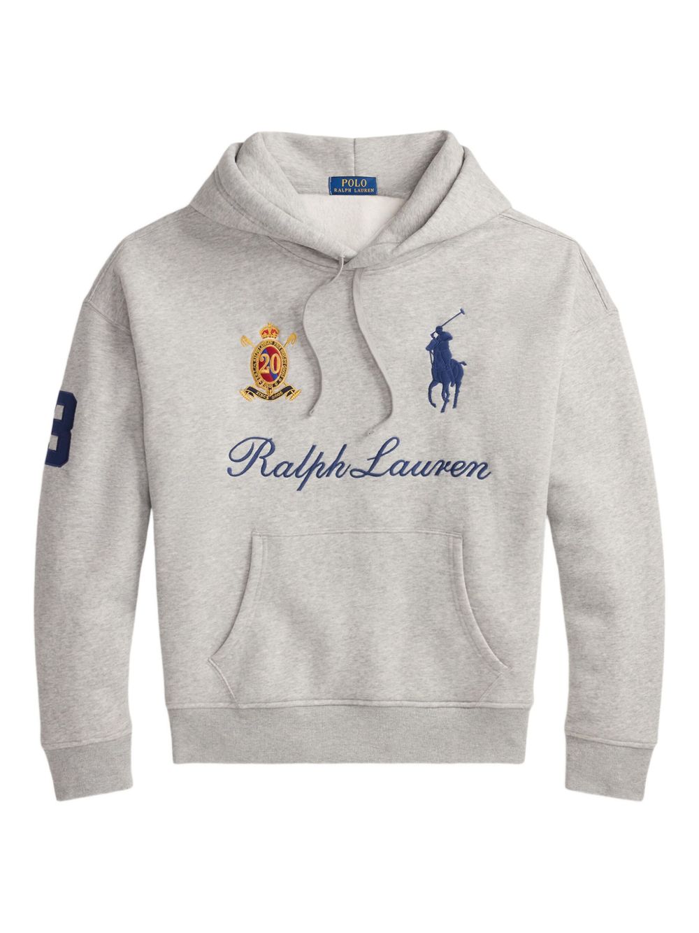 logo-embroidered hoodie