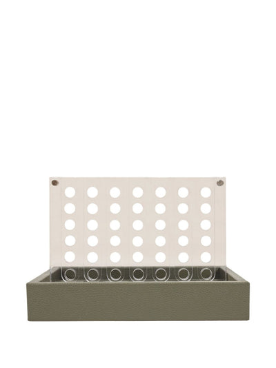 Four In A Row Leather Game Set