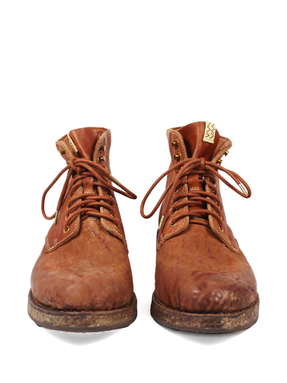 lace-up leather boots