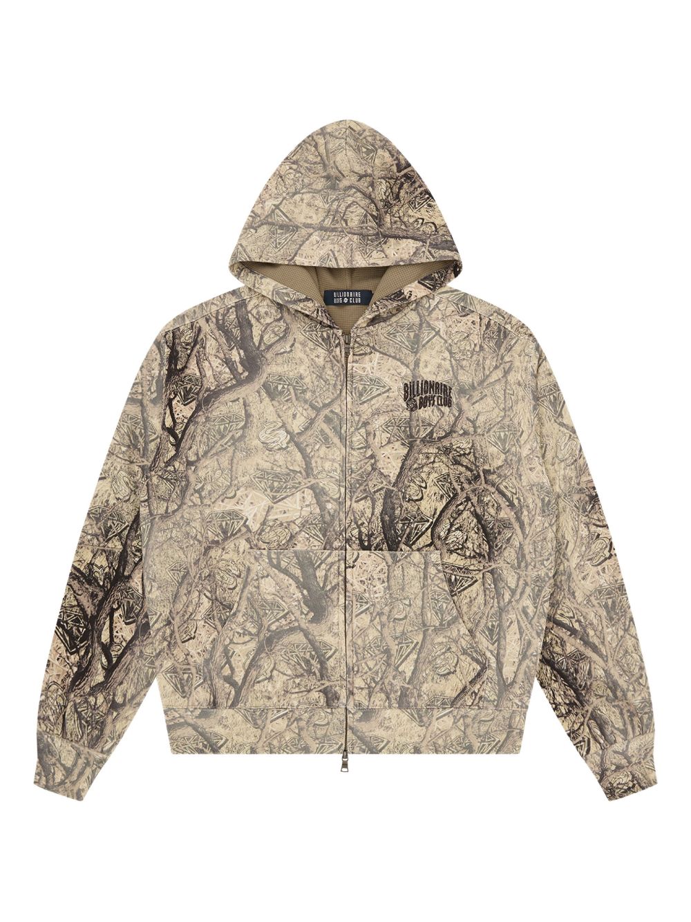 zip-fastening hoddie