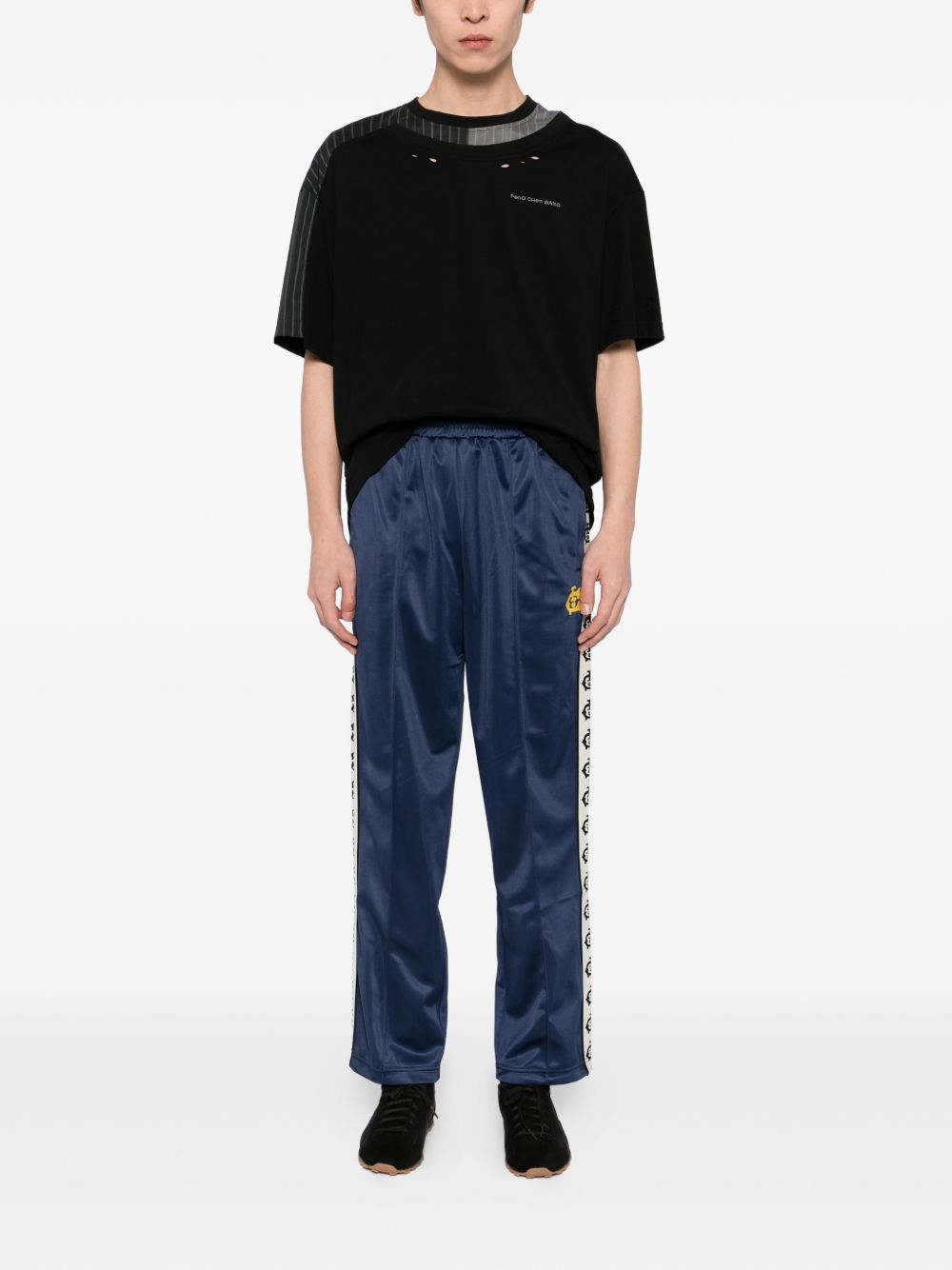logo-taped track pants