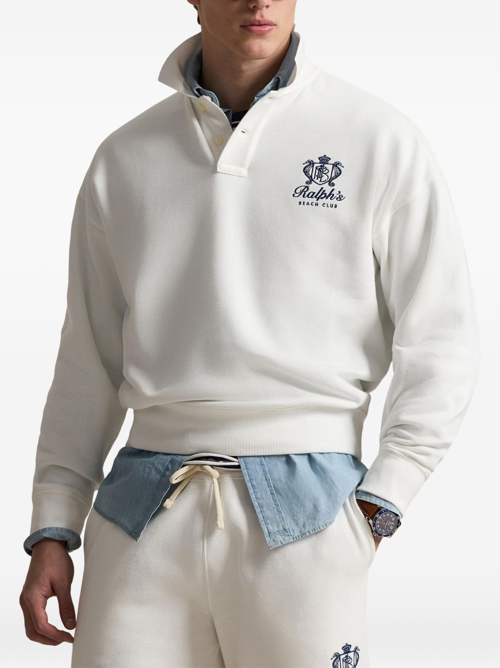long-sleeve polo shirt