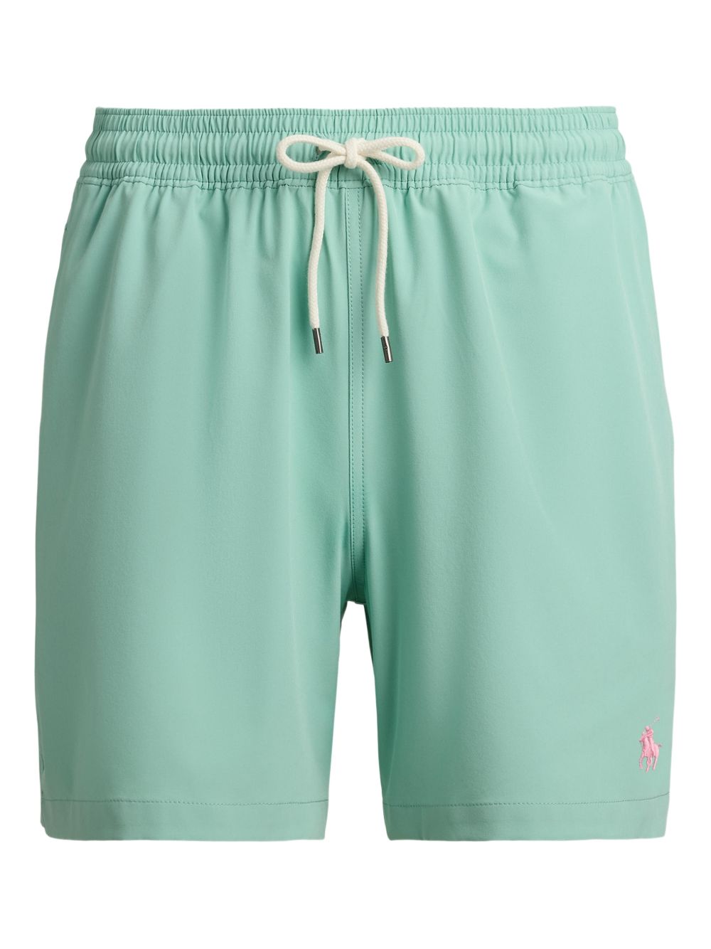 embroidered drawstring swim shorts