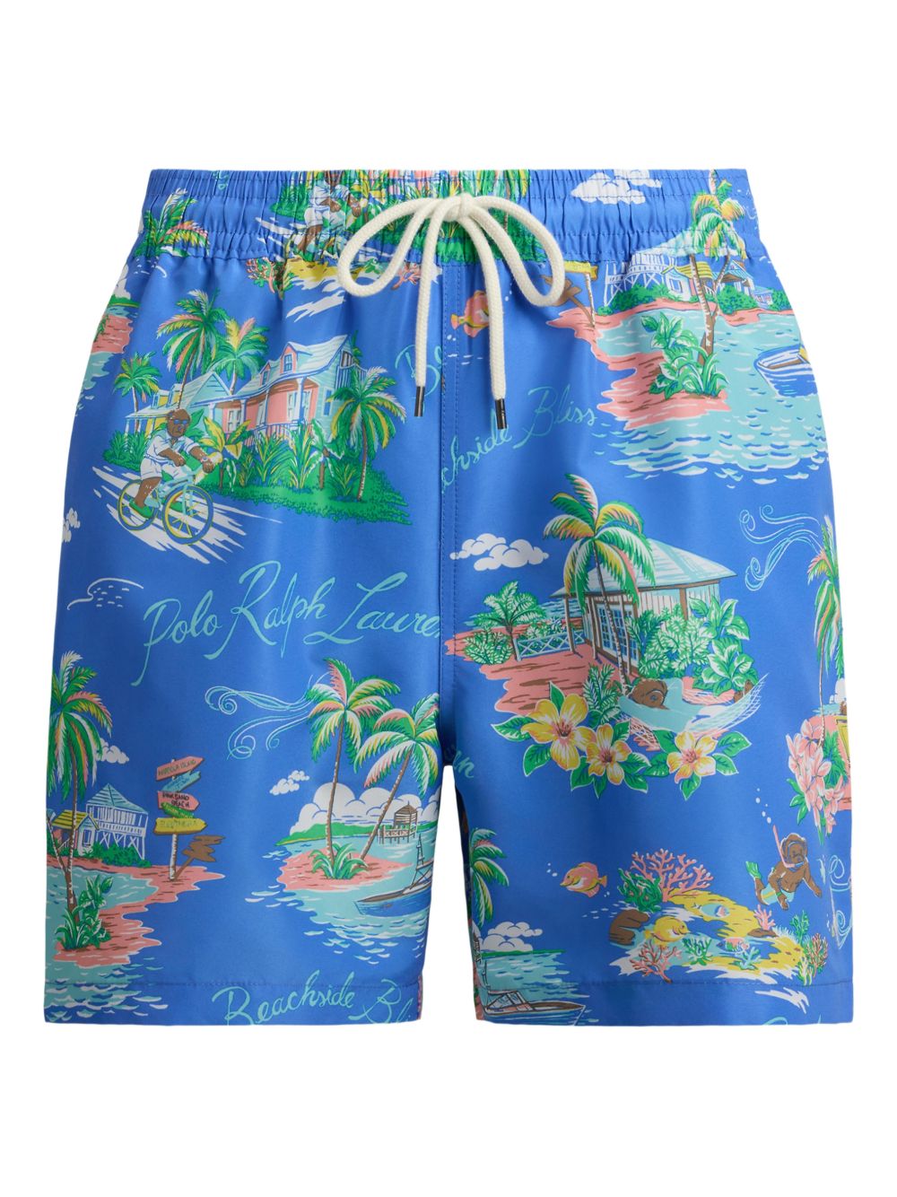Traveler print swim shorts