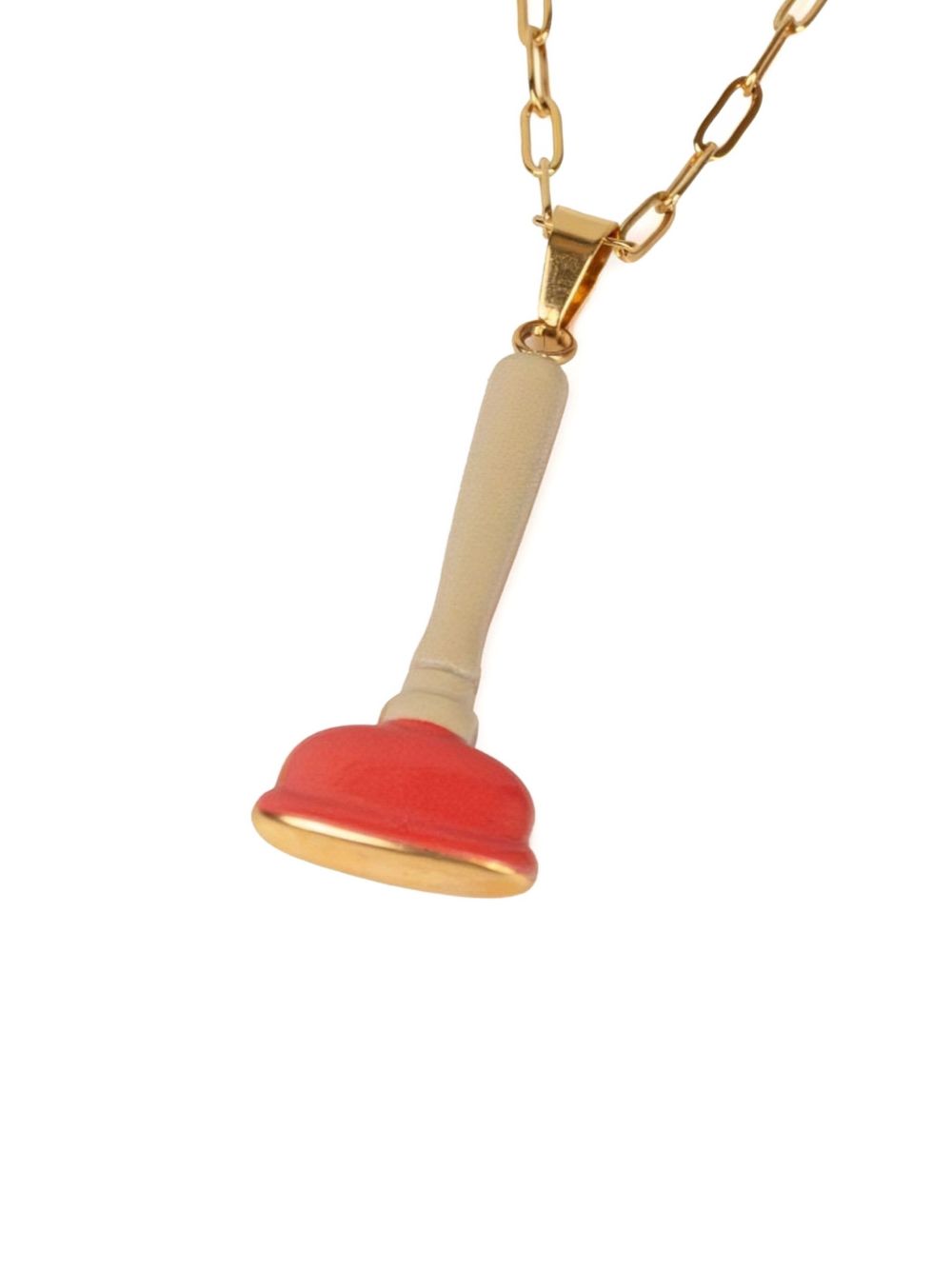 x Toiletpaper sink plunger necklace