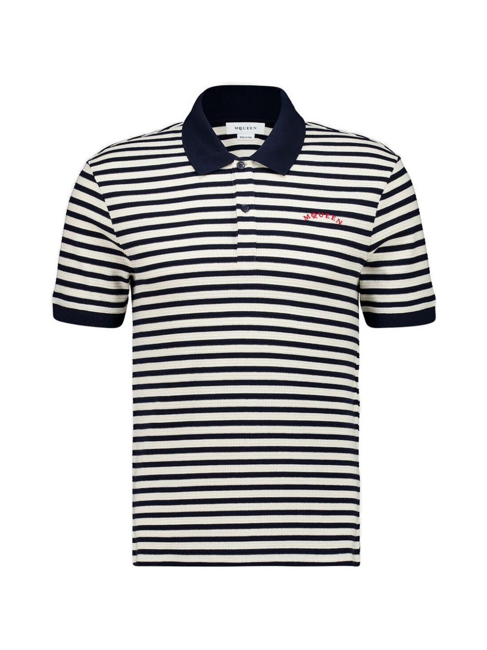 striped polo shirt