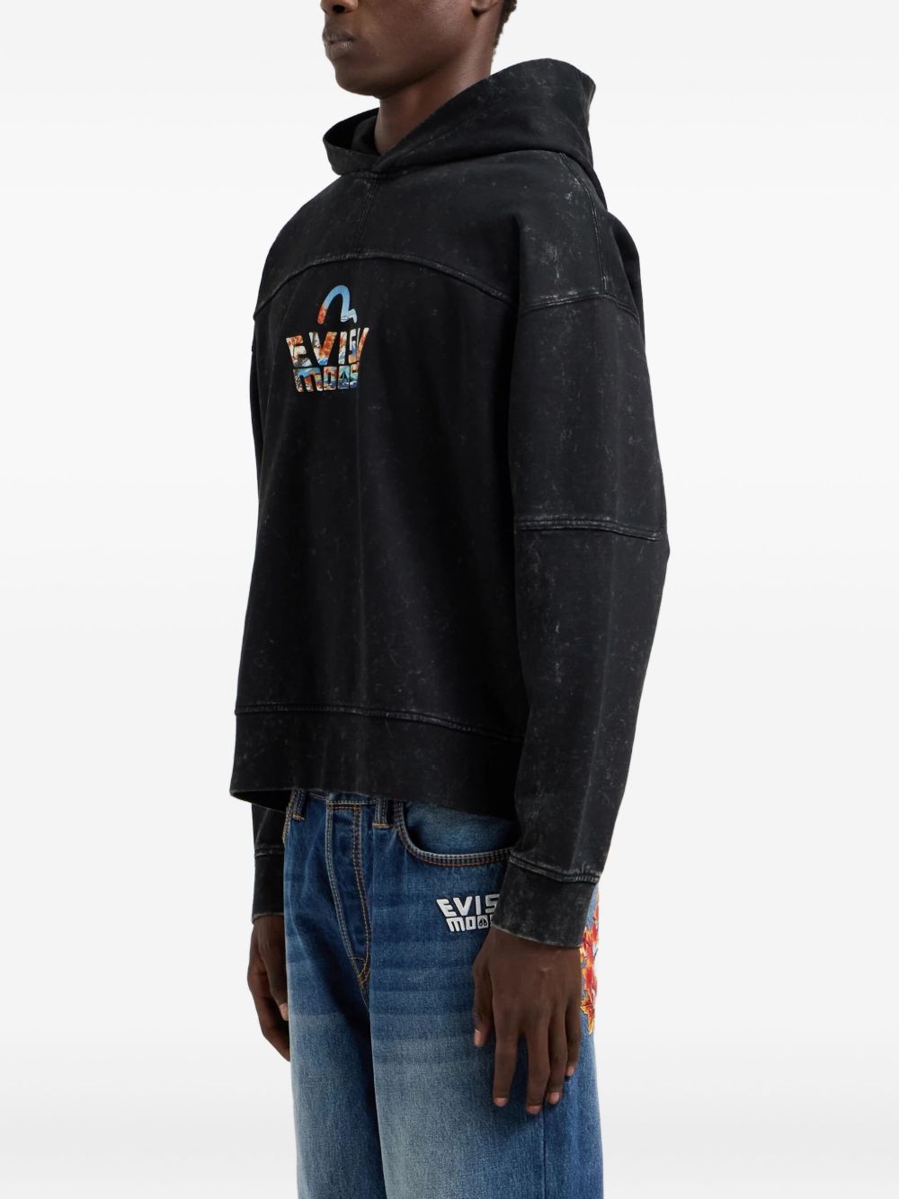 x Evisu graphic-print hoodie