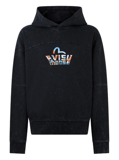 X Evisu Graphic-Print Hoodie
