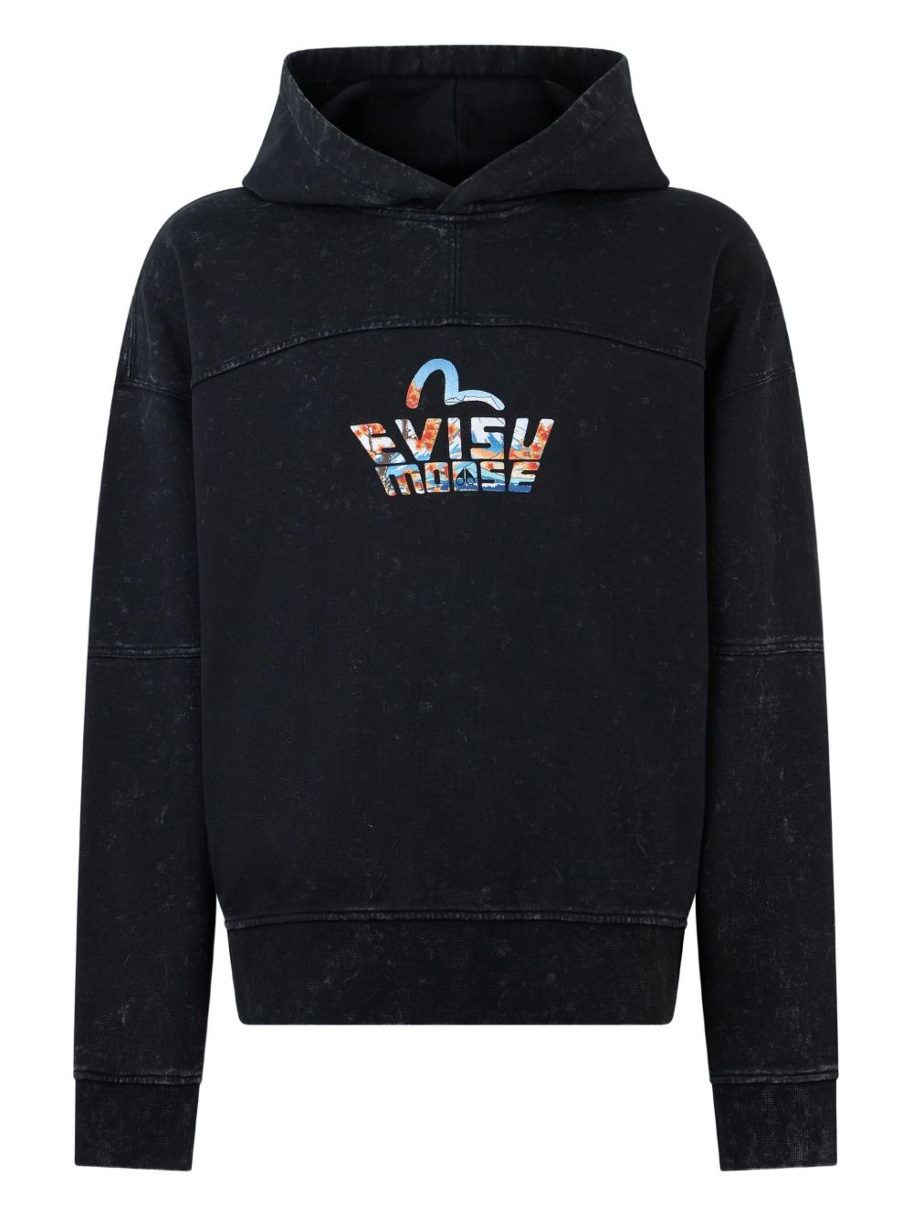 x Evisu graphic-print hoodie