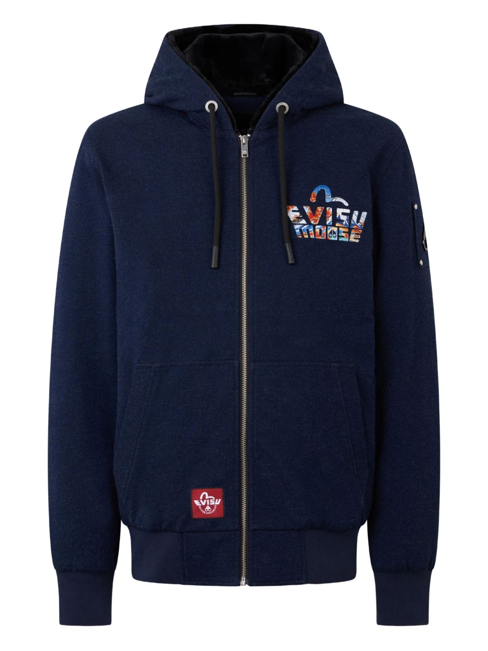 x Evisu zip-up hoodie