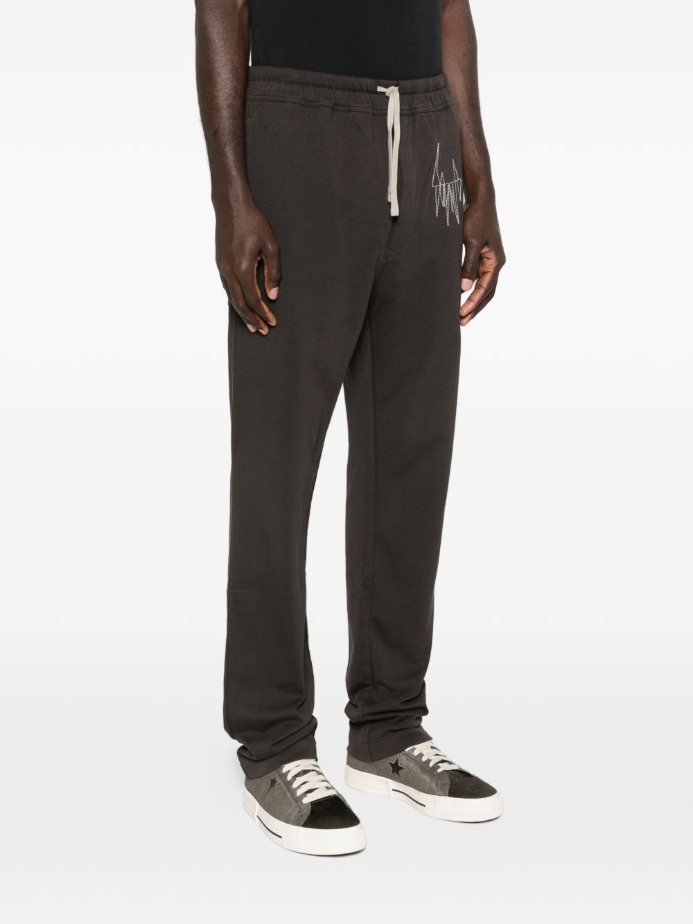 embroidered track pants