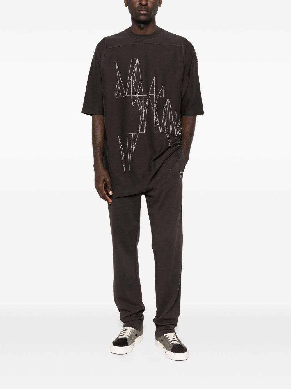 embroidered track pants